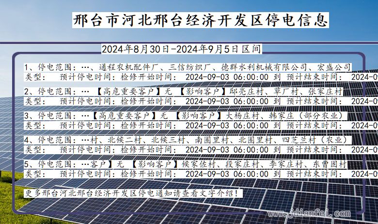 河北省邢台河北邢台经济开发停电通知