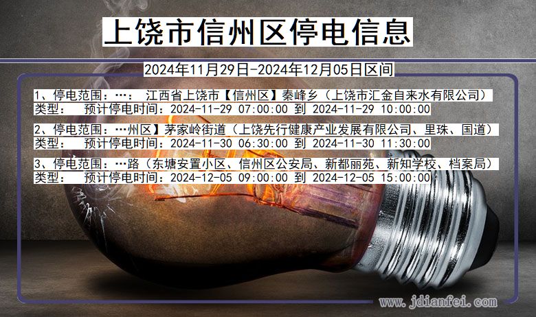 江西省上饶信州停电通知